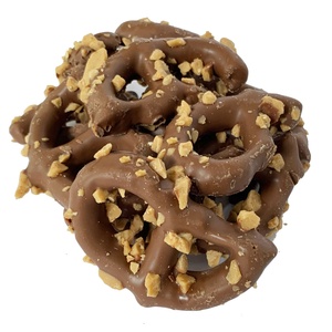 Gift Bag - Belgian Chocolate Enrobed Dutch Pretzels with Toffee, 1 lb