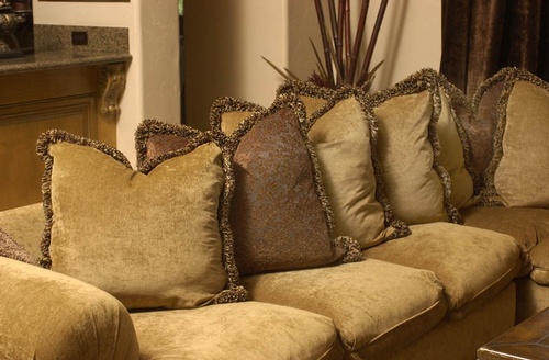 Sofa Throw Pillows - Vintage Throw Pillows Fresno by Classic Interior Designs Inc