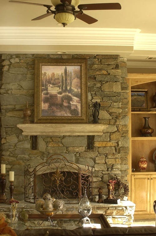 Artifacts near Fireplace - Home Decor Fresno Clovis by Classic Interior Designs Inc