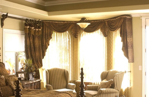 Window Valance and Curtains  by Home Decorator Fresno at Classic Interior Designs Inc