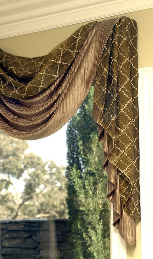 Pole Swag Window Valance by Classic Interior Designs Inc - Home Decorator Fresno