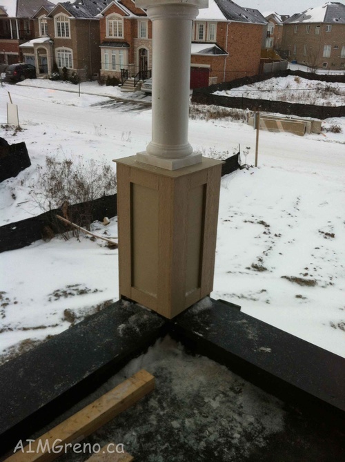 Fibreglass Column Replacement by AIMG Inc in Toronto