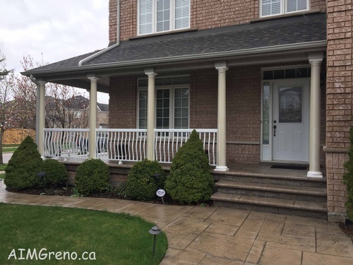 Exterior Railings and columns Replacement by AIMG Inc in Scarborough