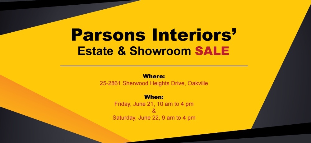 Parsons Interiors Estate and Showroom Sale