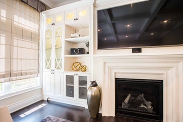 Family Room Accessories - Custom Cabinets Mississauga by Parsons Interiors Ltd.