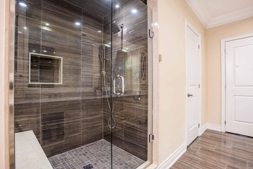 Master Ensuite Shower - Bathroom Design in GTA by Parsons Interiors Ltd.