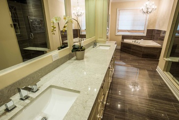 Mater Ensuite Bathroom Design in Oakville ON by Parsons Interiors Ltd.