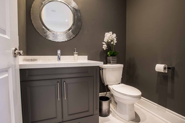 Powder Room - Bathroom Design Mississauga by Parsons Interiors Ltd.