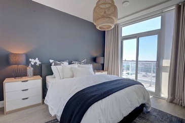 Contemporary Master Bedroom - Custom Furnishings in Oakville ON by Parsons Interiors Ltd.