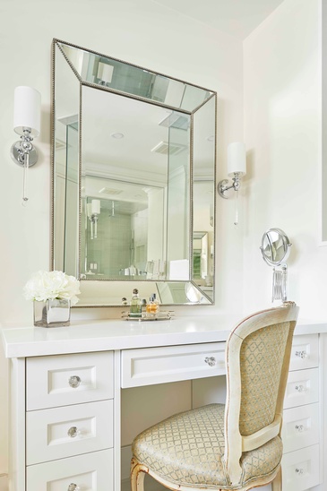 Master Bathroom Make-Up Vanity Custom Millwork by Parsons Interiors Ltd.