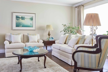 Reupholstered Living Room Furniture - Custom Furnishings in Oakville by Parsons Interiors Ltd.