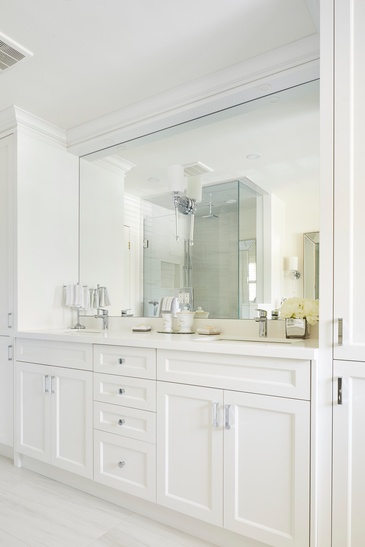 Master Bathroom Vanity Custom Millwork - Bathroom Design Oakville ON by Parsons Interiors Ltd.