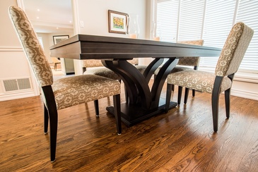 Dining Room Table - Interior Design Services in Oakville by Parsons Interiors Ltd.