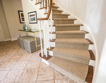 Entryway Stairs - Interior Decorating Services Oakville by Parsons Interiors Ltd.