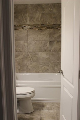 Basement Bathroom Door - Basement Framing Calgary by Affordable Basement Renovations Ltd
