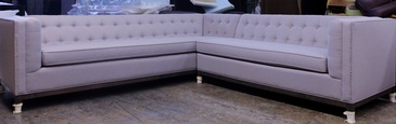 White Corner Sofa at ViVi Upholstery - Custom Furniture Upholstery GTA