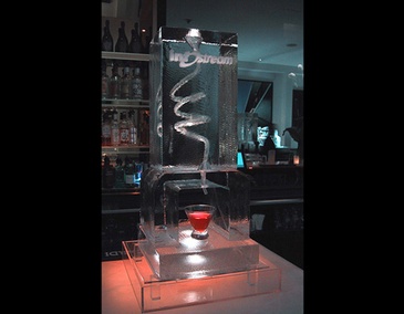 Martini Ice Luge Brampton Ontario by Festive Ice Sculptures