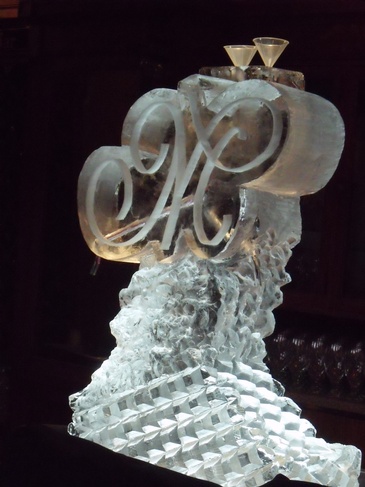 Martini Luge Hamilton by Festive Ice Sculptures 