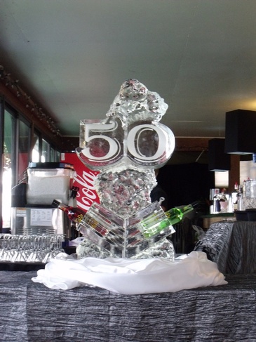 50th Anniversary Ice Sculpture by Festive Ice Sculptures