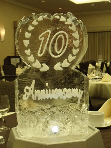 Best Anniversary Ice Sculpture by The Rich Guy at Festive Ice Sculptures 