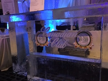 Canadian Club Ice Bar Sculpture by Festive Ice Sculptures 