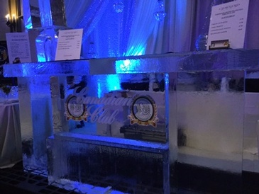 Corporate Ice Logo for Canadian Club by Festive Ice Sculptures 