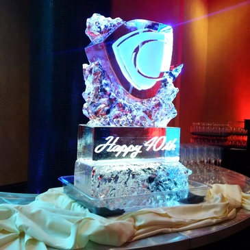 Corporate Ice Logos in Woodstock by Festive Ice Sculptures 