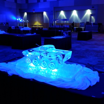 MIlitary Ice Sculpture by The Rich Guy at Festive Ice Sculptures