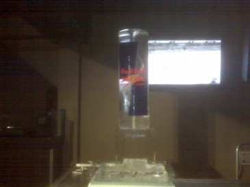 Corporate Ice Logo for Red bull by Festive Ice Sculptures