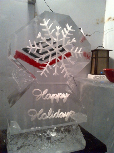 Corporate Ice Logo by Best Ice Sculptors in Brampton Ontario - Festive Ice Sculptures 