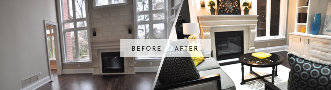 Before and After Home Staging in Stouffville - Royal Interior Design Ltd.