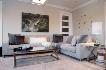 Urban Chic Living Space Decorating Services Newmarket by Royal Interior Design Ltd.