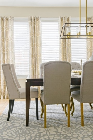 Grey and Gold Look Dining Room Renovations Thornhill by Royal Interior Design Ltd.