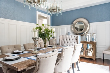 Rustic Dining Room Renovations Aurora by Royal Interior Design Ltd.