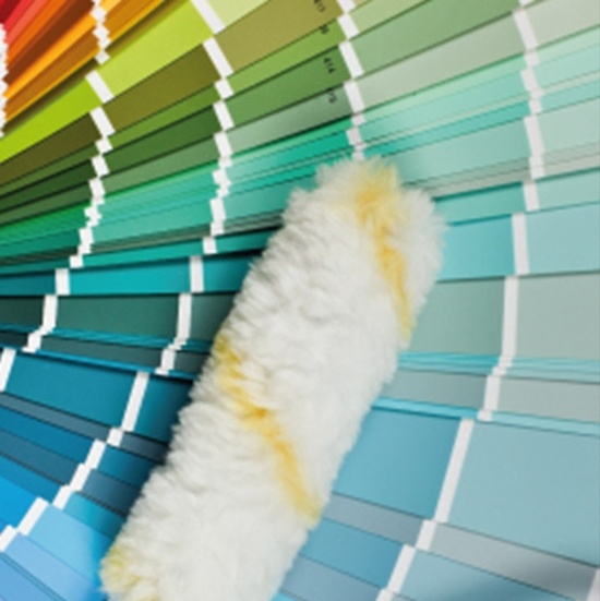 Paint Color Palette with a Painting Roller Brush - Decorating Services Newmarket ON by Royal Interior Design Ltd.