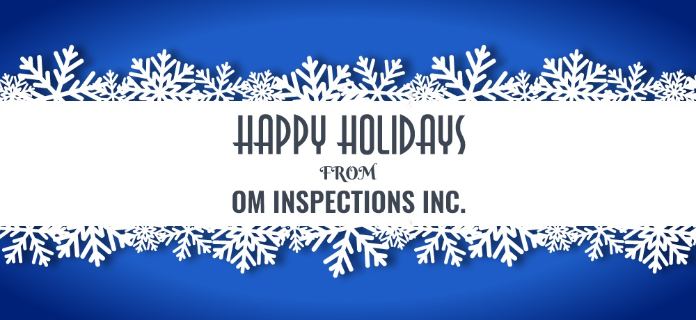 Season’s Greetings from OM Inspections Inc. in Toronto, ON