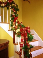 Decorated Staircase - Holiday Home Decorating Services - Tout Le Monde Interiors