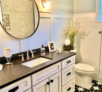 Bathroom Remodeling by Interior Designing Firm in Bedford, NH at Ruth Axtell Interiors