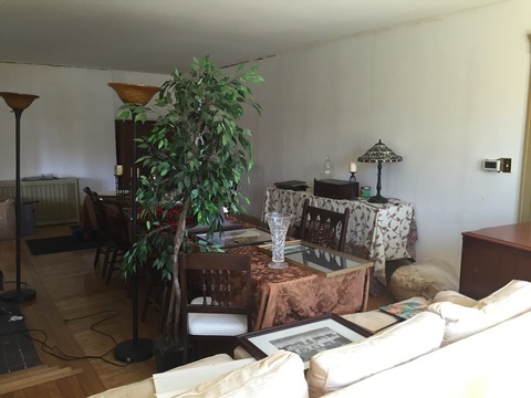 Needham, MA - Living Room Before Decorating