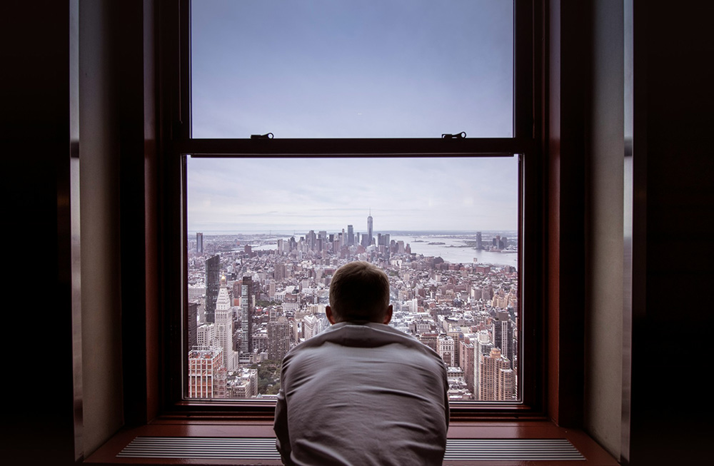 Looking out over the NYC