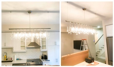 Chandelier Installation in Vaughan by H MAN ELECTRIC 