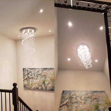 Chandelier Installation in North York by H MAN ELECTRIC