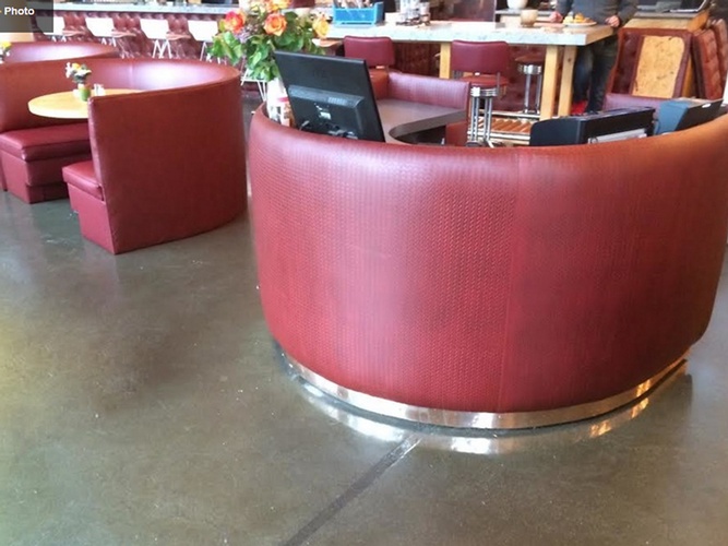 Custom Reception seats by Nesco Upholstery and Design - Commercial Upholstery in Manhattan
