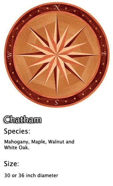Chatham Hardwood Floor Medallion Sample - Al Havner and Sons Hardwood Flooring