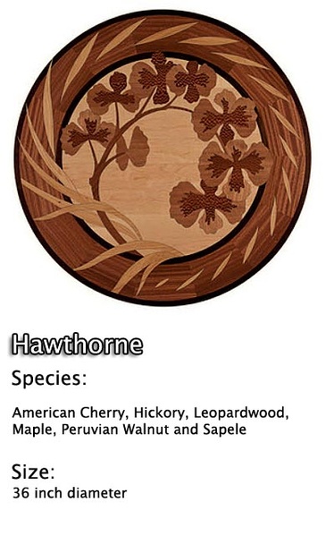 Hawthorne Hardwood Floor Medallion Sample - Al Havner and Sons Hardwood Flooring