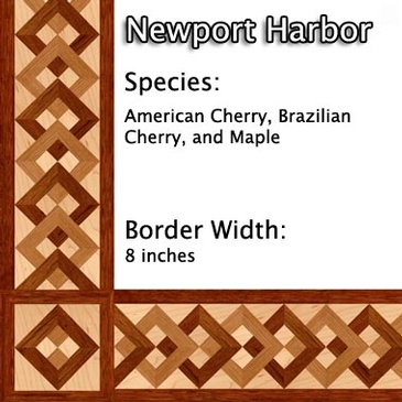 Newport Harbor Hardwood Floor Border Sample - Al Havner and Sons Hardwood Flooring