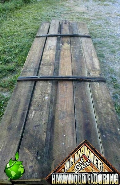 Wormy Chestnut Long Boards - Hardwood Flooring Installation by Al Havner and Sons Hardwood Flooring