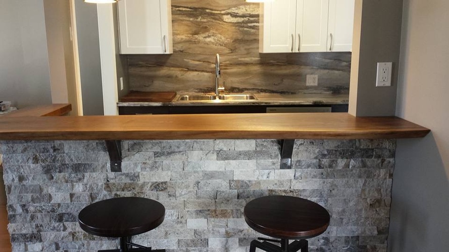 Stylish Kitchen Bar Counter - Kitchen Renovations Hanmer by INTERIORS by NICOLE