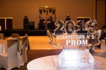 Prom Award lit up and decorated with lights by Houston Event Planning