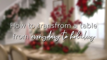 RAZ Imports “How to Transform a Table Top to Holiday”
